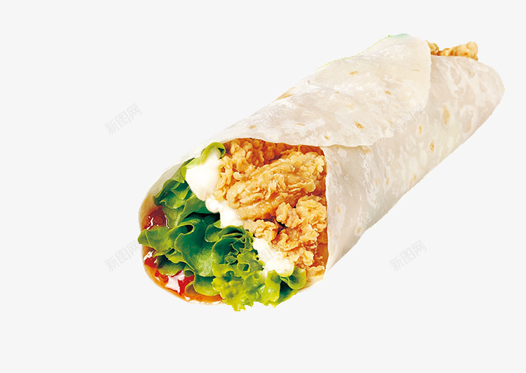 墨西哥鸡肉卷png免抠素材_新图网 https://ixintu.com 产品实物 墨西哥鸡肉卷 手抓饼 热辣墨西哥 美味 美食 食品 食物 餐饮美食 鸡肉卷