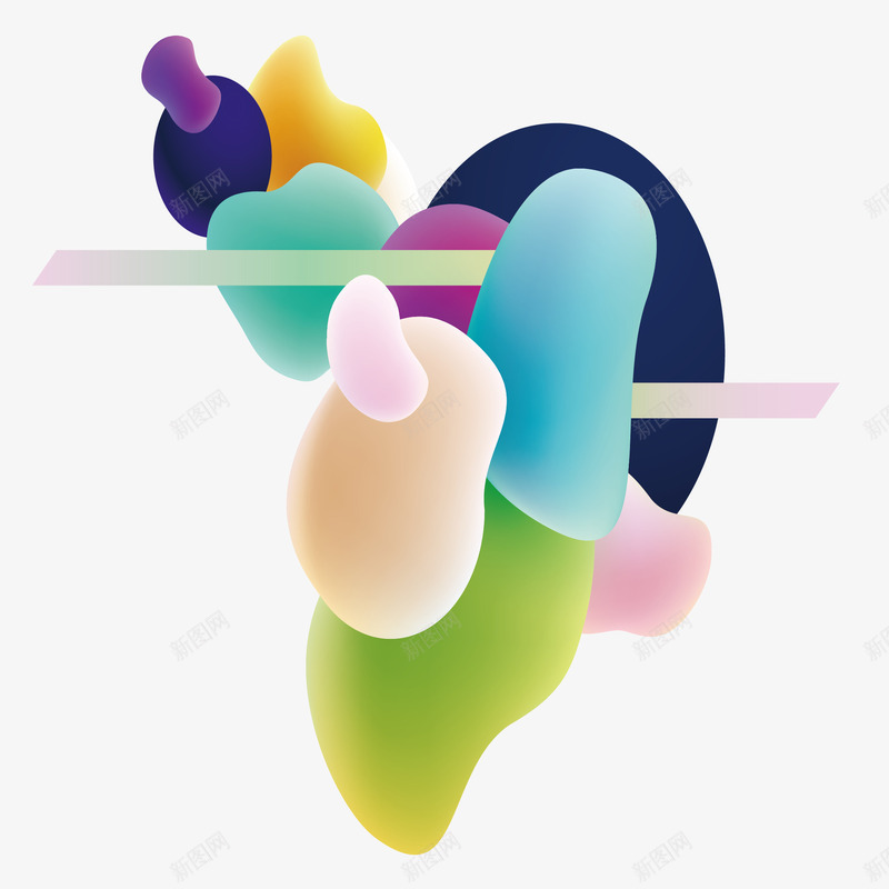 温馨清新的蒸汽波矢量图eps免抠素材_新图网 https://ixintu.com 好看美丽 小清新 景色 温馨温暖 蒸汽波 颜色各异 矢量图