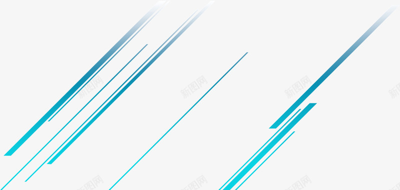 蓝色绚丽时尚线条png免抠素材_新图网 https://ixintu.com 时尚 线条 绚丽 蓝色