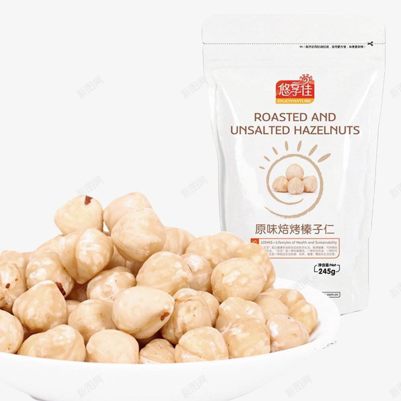 优享佳进口榛子仁psd免抠素材_新图网 https://ixintu.com 优享佳 坚果 榛子仁 进口 食品