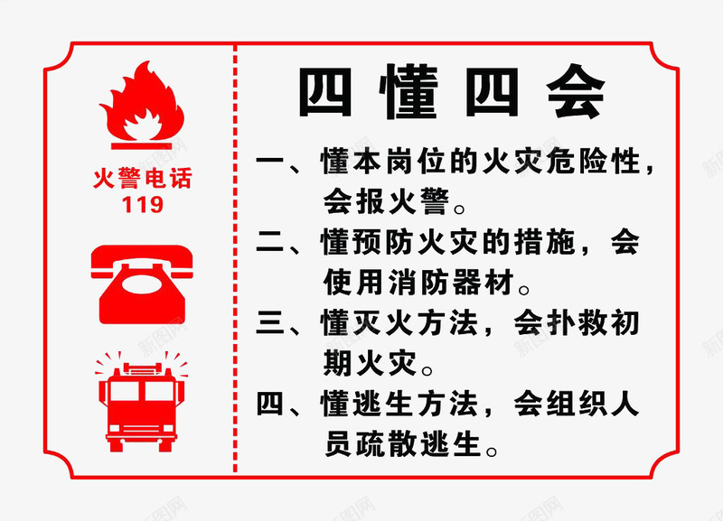 火警电话警告提示安全告示牌png免抠素材_新图网 https://ixintu.com 安全 提示 火警 火警电话 电话 素材 设计