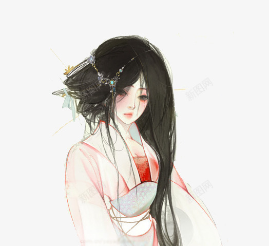中国风少女png免抠素材_新图网 https://ixintu.com 中国风 古装 古风 少女