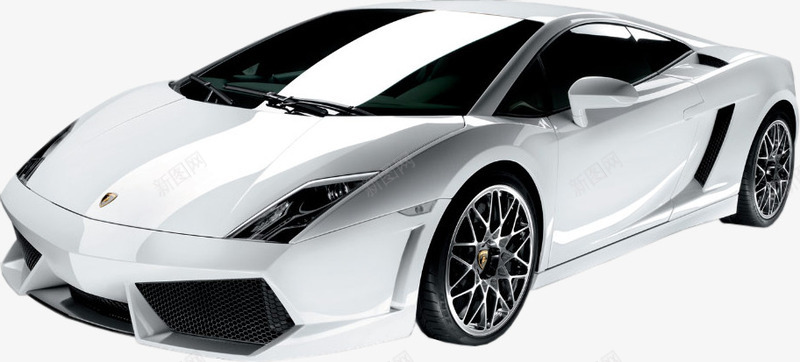 白色兰博基尼png免抠素材_新图网 https://ixintu.com Lamborghini 产品实物 白色车身 赛车 跑车