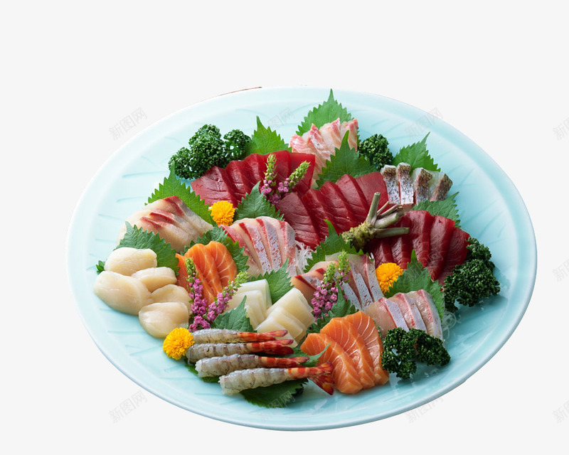 什锦生鱼片png免抠素材_新图网 https://ixintu.com 产品实物 什锦生鱼片 可口 拼盘 海鲜 鱼 鱼片