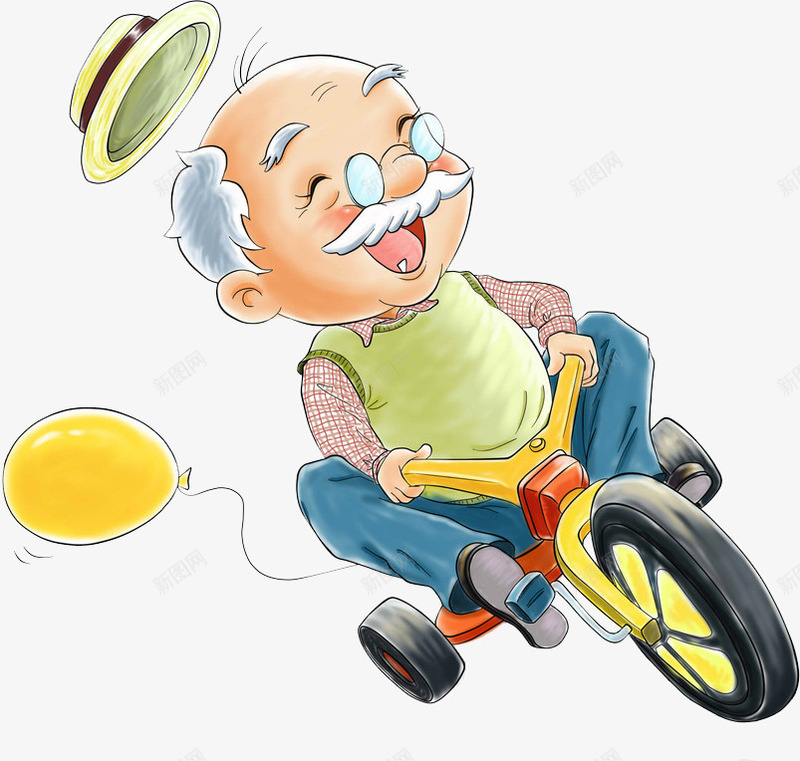老爷爷老人家png免抠素材_新图网 https://ixintu.com 人 人物 姥爷 童真 老人 老人家 老爷爷 骑车