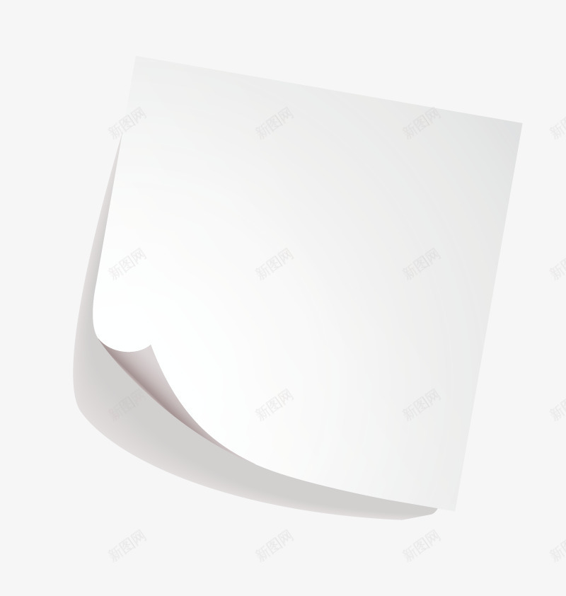 便利贴png免抠素材_新图网 https://ixintu.com 商务 方形便利贴 白纸 白色 白色便条纸 立体