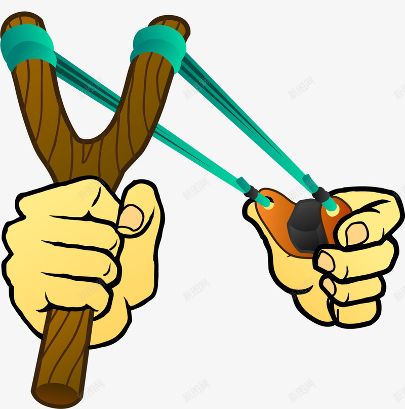 黄色卡通弹弓游戏png免抠素材_新图网 https://ixintu.com 儿童玩具 弹弓游戏 木质弹弓 游戏 玩耍 童年 童趣