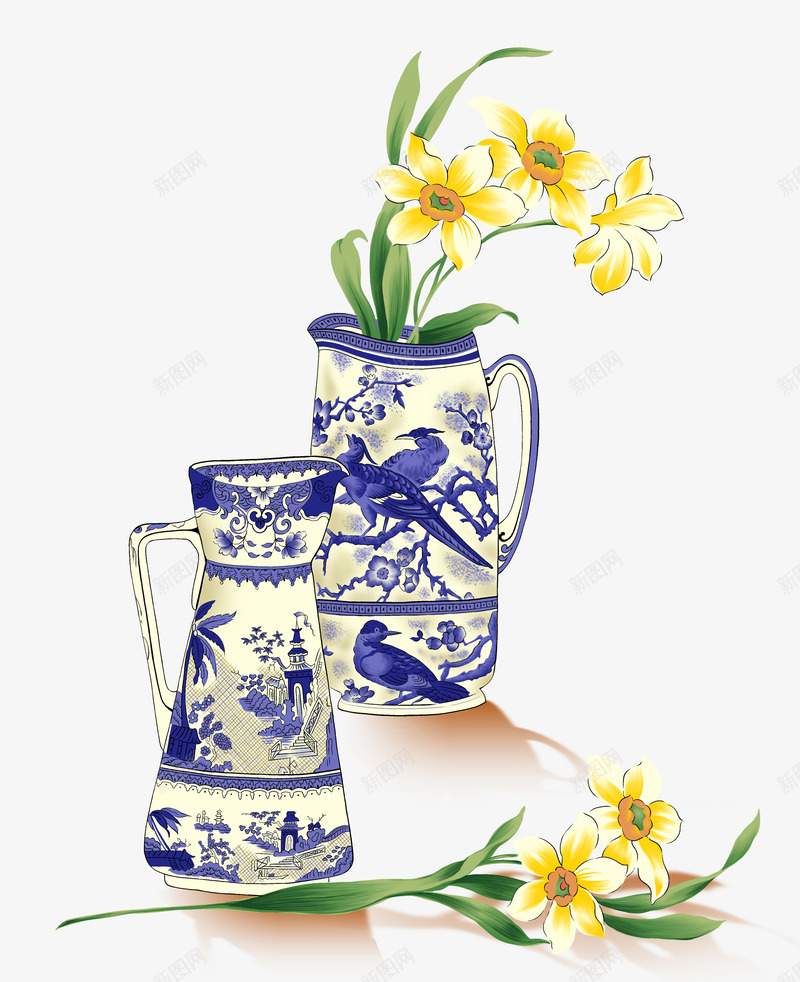 好看复古花瓶花png免抠素材_新图网 https://ixintu.com 复古 花 花瓶