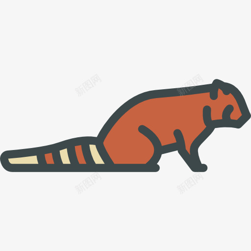 红熊猫图标png_新图网 https://ixintu.com 动物 动物园 动物王国 小熊猫 野生动物