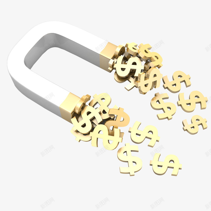 金融理财磁铁png免抠素材_新图网 https://ixintu.com 理财 磁铁 聚财 金融 金钱