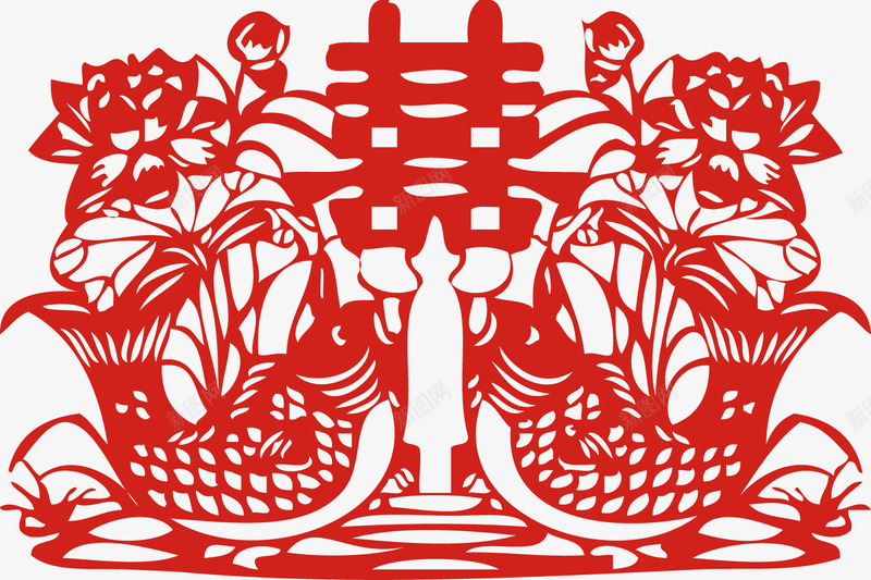鲤鱼送喜婚房喜字婚庆装饰矢量图ai免抠素材_新图网 https://ixintu.com 喜字 婚庆 装饰 鲤鱼 鲤鱼送喜婚房喜字婚庆装饰矢量素材图片 矢量图