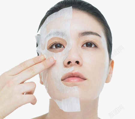 面膜比较效果图png免抠素材_新图网 https://ixintu.com 保养 对比效果 护肤 敷 敷面膜 水润面膜 美容 面膜比较效果 面膜纸