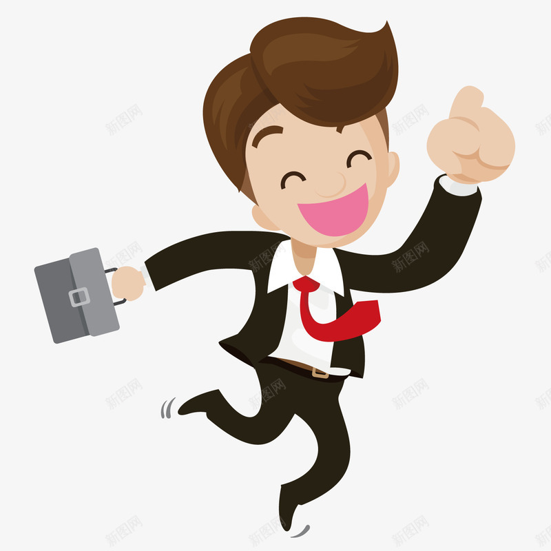 开心的商务人士矢量图ai免抠素材_新图网 https://ixintu.com 人士 商务 开心 矢量图