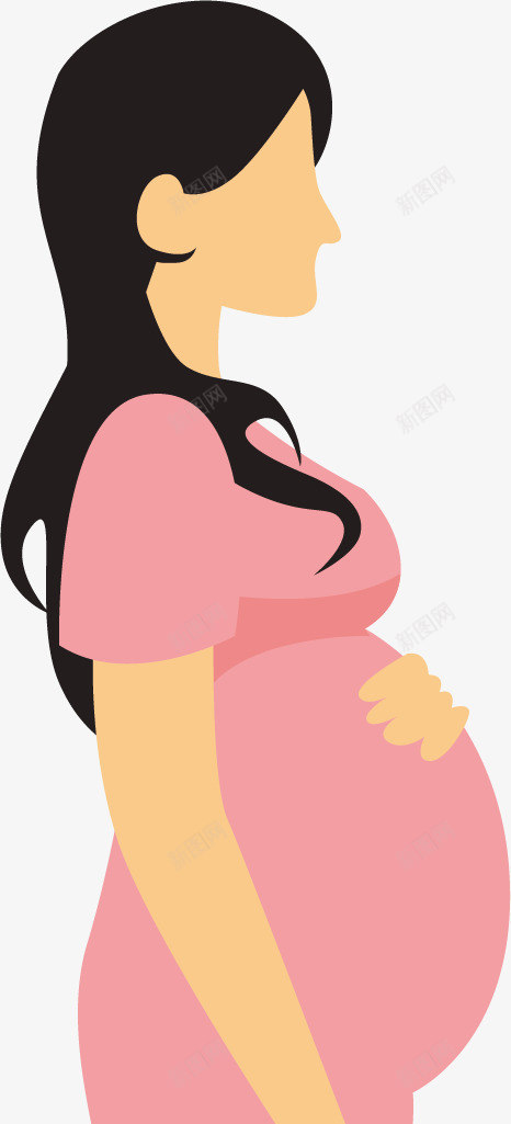 孕妇轮廓png免抠素材_新图网 https://ixintu.com png图形 png装饰 人物轮廓 孕妇 装饰