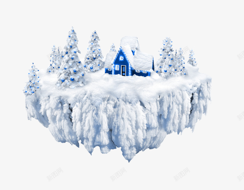 冰雪天空之城png免抠素材_新图网 https://ixintu.com 冬天 冰天雪地 冰川 大雪 寒冷