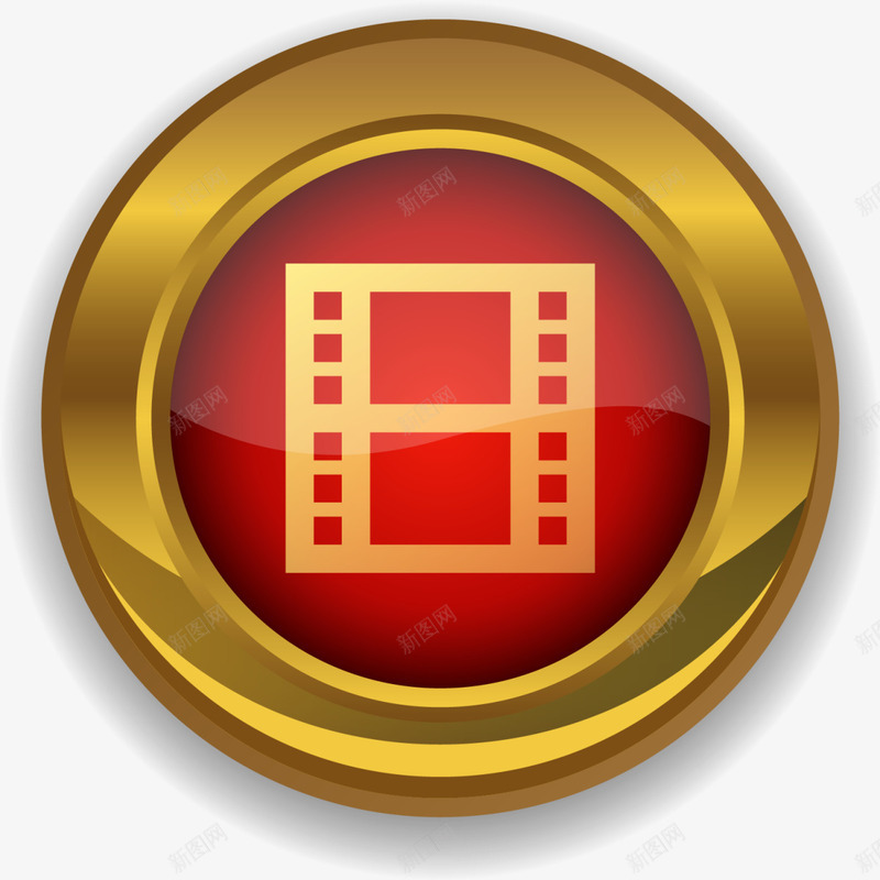 金色闪耀电影胶卷标签png免抠素材_新图网 https://ixintu.com 国际电影节 圆形标签 影视 拍电影 电影胶卷 电影院 看电影 金色标签