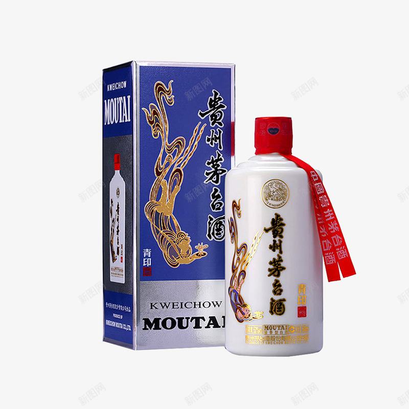 蓝色酒包装盒png免抠素材_新图网 https://ixintu.com 国酒茅台 蓝色酒盒设计 酒包装设计 酒水设计 酒瓶子设计 酒设计 饮品设计