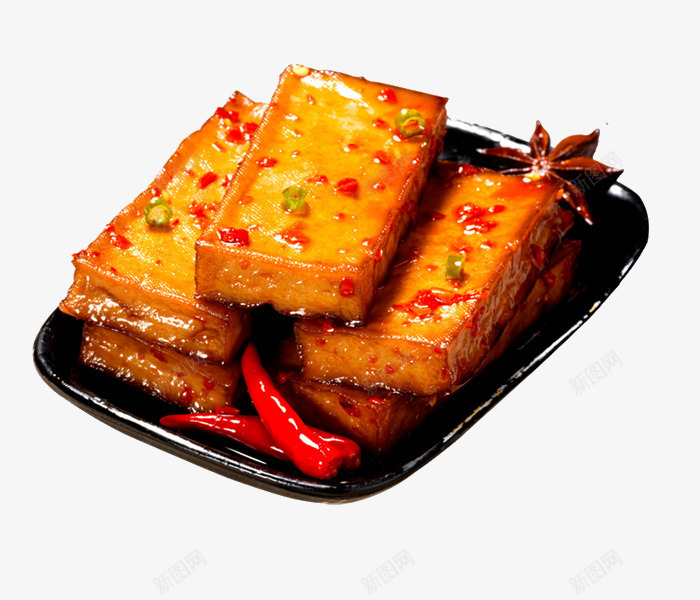 香辣卤豆腐干摄影png免抠素材_新图网 https://ixintu.com 产品实物 休闲年货零食 卤豆腐 武冈特产卤豆干 豆腐 豆腐干 香辣卤豆腐干摄影