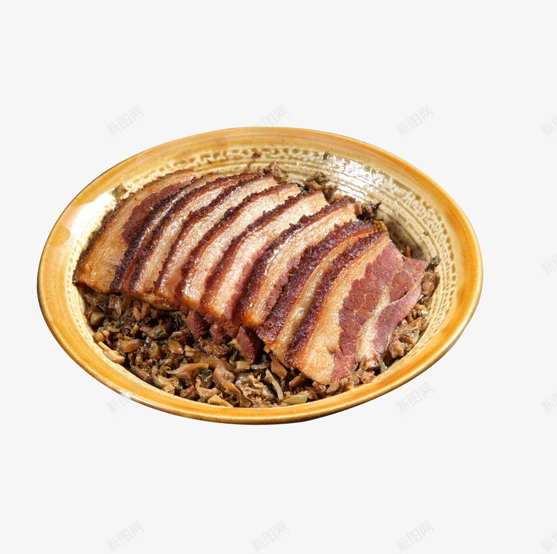 产品实物五花肉梅干菜扣肉png免抠素材_新图网 https://ixintu.com 中餐 五花肉 扣肉 梅干菜 梅干菜扣肉 梅菜 梅菜扣肉 特色菜 肥肉 菜干 菜粒 风味美食 食品 餐饮