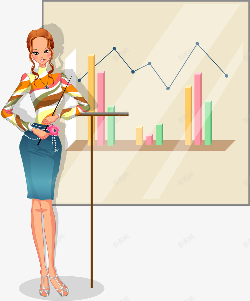 商业会议矢量图eps免抠素材_新图网 https://ixintu.com 分析会 分析会议 商业女 商务女 矢量商业女 矢量女人 矢量数据分析 矢量树状图 矢量素材 矢量图