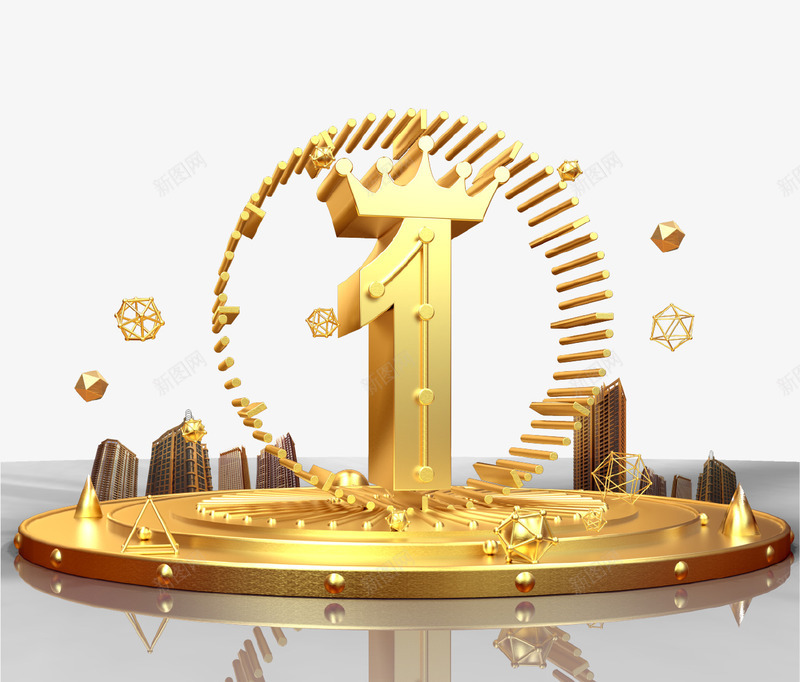 金色炫酷创意楼盘倒计时插画png免抠素材_新图网 https://ixintu.com 倒计时 创意设计 地产商 房地产商 插画 楼盘 楼盘出售 炫酷 金色