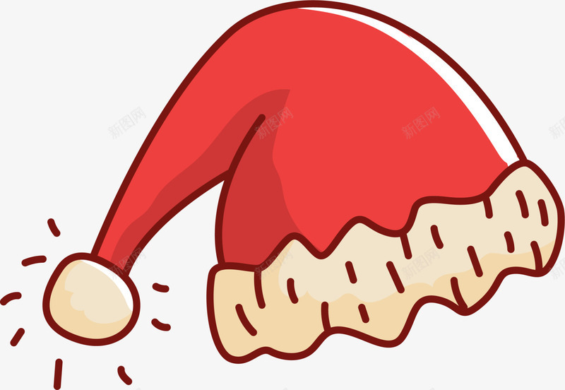 红色卡通闪耀圣诞帽png免抠素材_新图网 https://ixintu.com Christmas Merry 圣诞帽 圣诞快乐 圣诞节 红色帽子 装饰图案