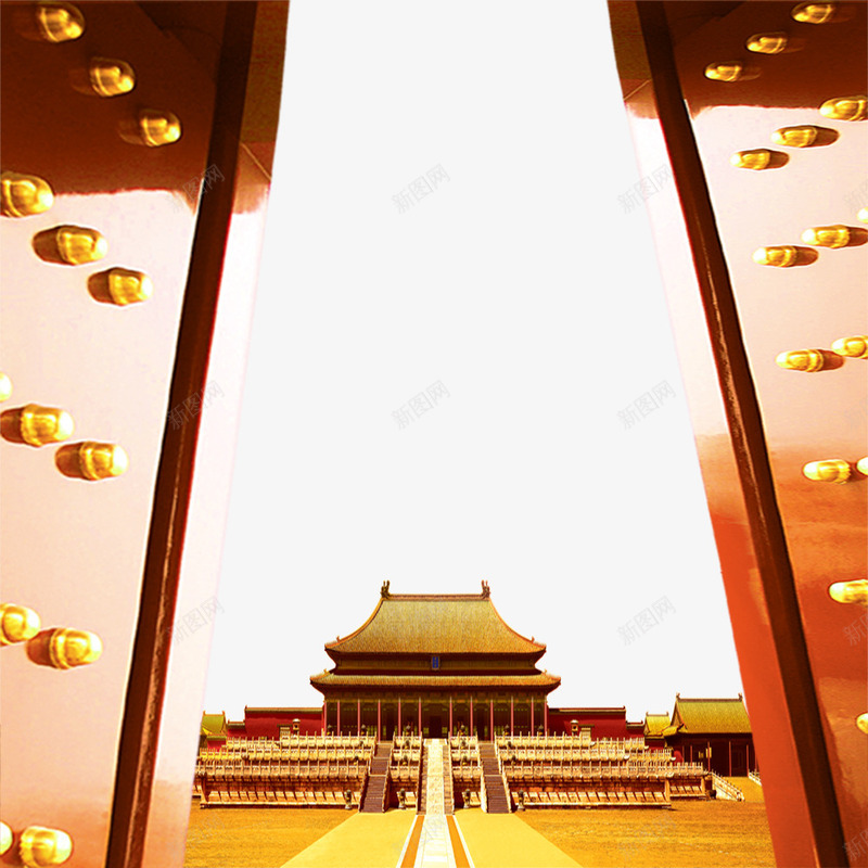 故宫天安门png免抠素材_新图网 https://ixintu.com 中国元素 天安门 故宫 朝代