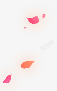飘落的浅红色花瓣png免抠素材_新图网 https://ixintu.com 新图网 浅红 花瓣 飘落