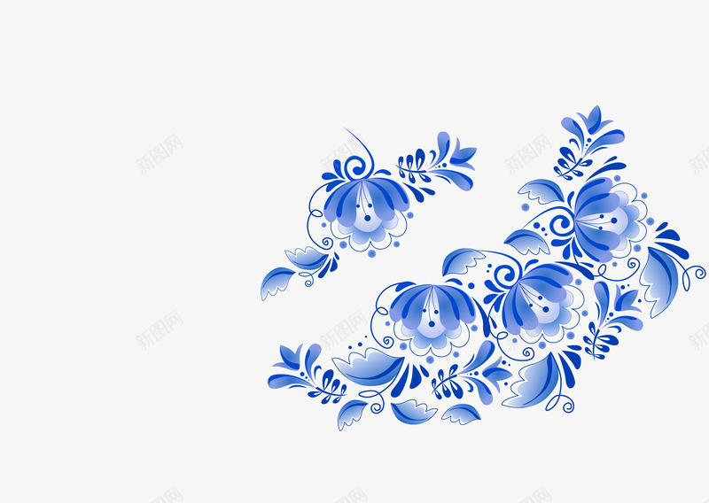 青丝青花瓷装饰图案中国风矢量图eps免抠素材_新图网 https://ixintu.com 中国风 矢量青花瓷 青花瓷图案 青花瓷装饰 矢量图