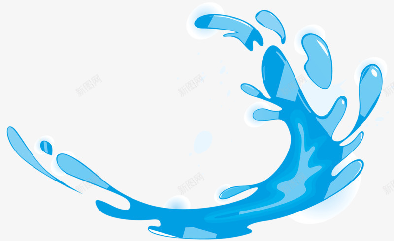 卡通水纹png免抠素材_新图网 https://ixintu.com 卡通 手绘 水墨画 水纹