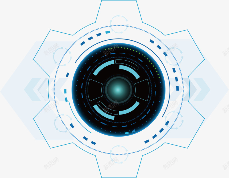 蓝色科技按钮矢量图eps免抠素材_新图网 https://ixintu.com 按钮 按钮PNG 矢量按钮 科技 科技按钮 蓝色 蓝色按钮 矢量图