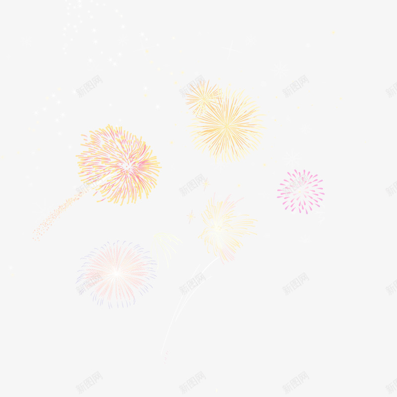 烟花png免抠素材_新图网 https://ixintu.com 元素 唯美 喜庆 年货 年货节 拜年 放烟花 新年素材 浪漫 烟花爆竹 爆竹 阿里年货节