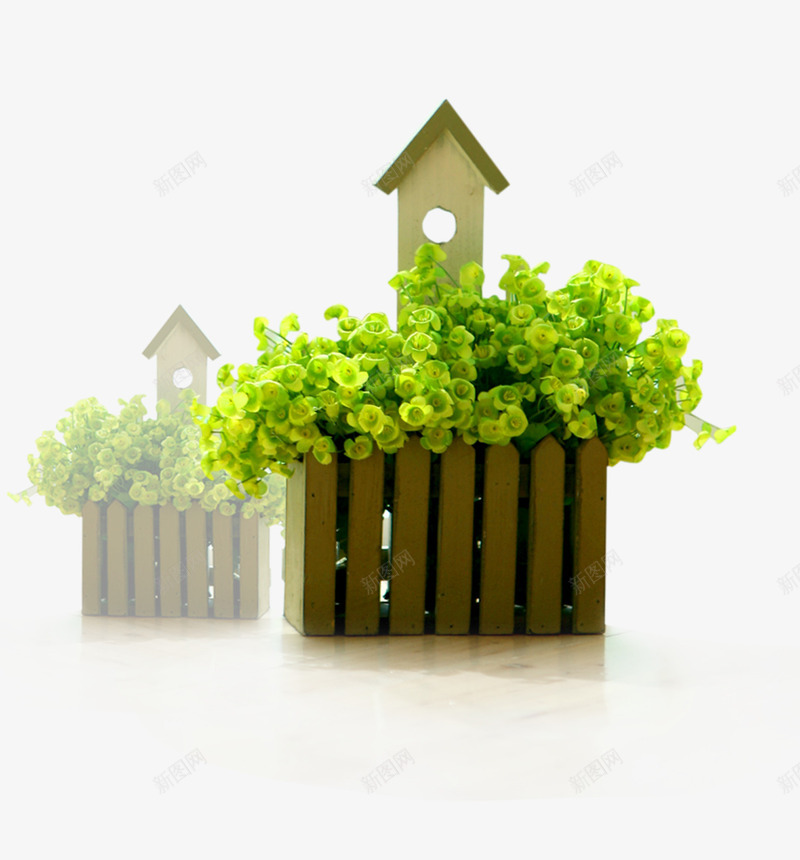 小品景观png免抠素材_新图网 https://ixintu.com 木质 植物 绿色 风景
