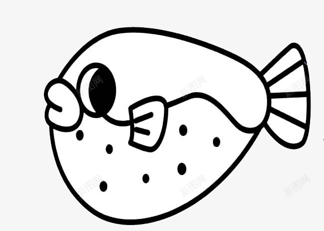手绘卡通河豚鱼图标png_新图网 https://ixintu.com 卡通河豚鱼 大海生物 彩色鱼 手绘鱼 河豚鱼 海洋生物 鱼 鱼类