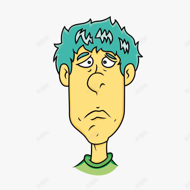 不开心的表情png免抠素材_新图网 https://ixintu.com 不开心 男人 脸部表情 表情 难受