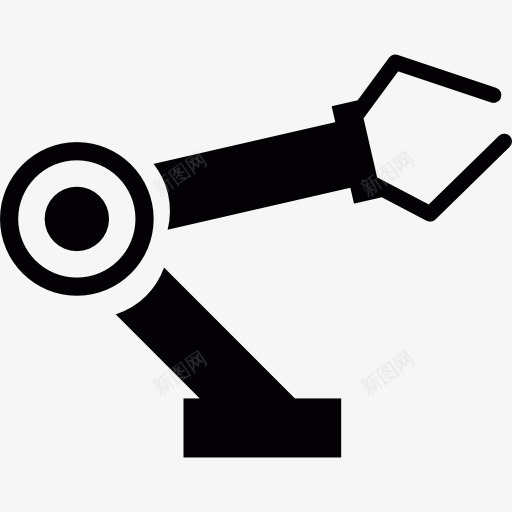 机械臂图标png_新图网 https://ixintu.com 工业 工具和器具 工厂 机器人 机械 机械手手臂