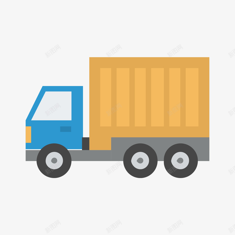 卡车矢量图ai免抠素材_新图网 https://ixintu.com 卡车 扁平 货车 矢量图
