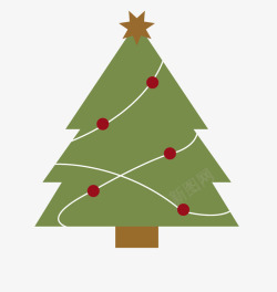 圣诞树AI插画图素材