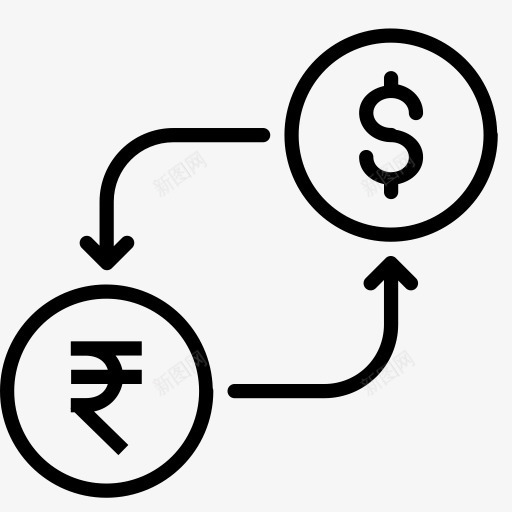转换货币美元印度钱卢比以美国的png免抠素材_新图网 https://ixintu.com Conversion currency dollar indian money rupee to 以 卢比 印度 美元 货币 转换 钱