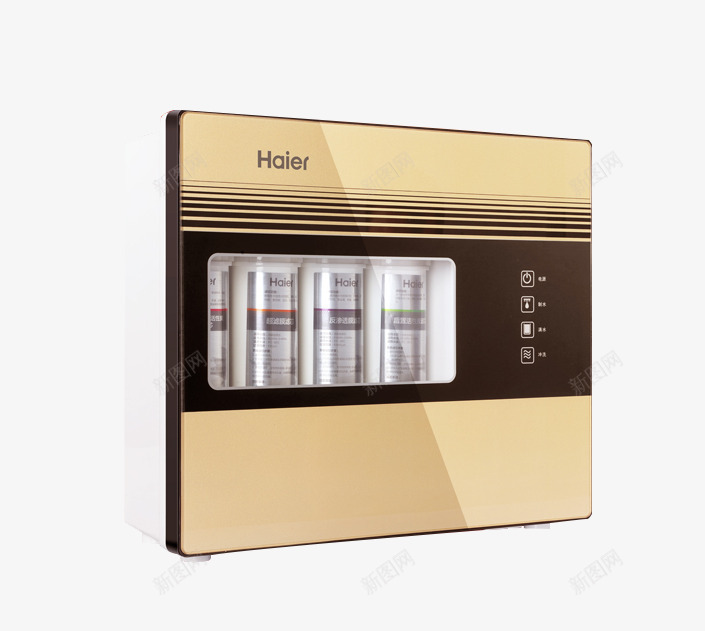 产品实物金色净水器png免抠素材_新图网 https://ixintu.com 产品实物 净水器 金色