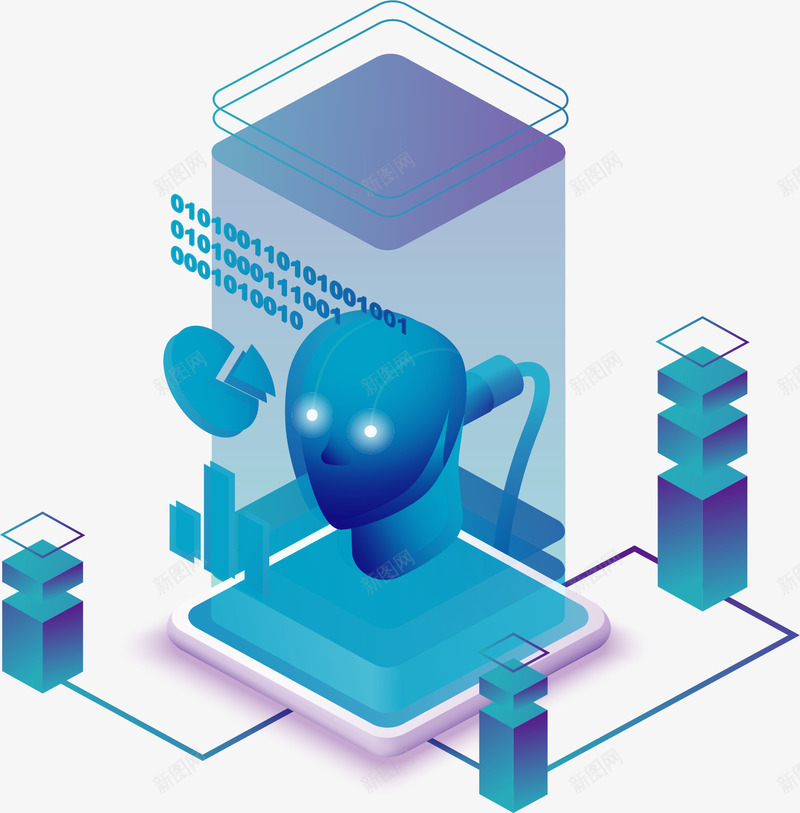 商务科技人工智能矢量图ai免抠素材_新图网 https://ixintu.com 人工智能 矢量png 科技 科技感 计算机 计算机技术 矢量图