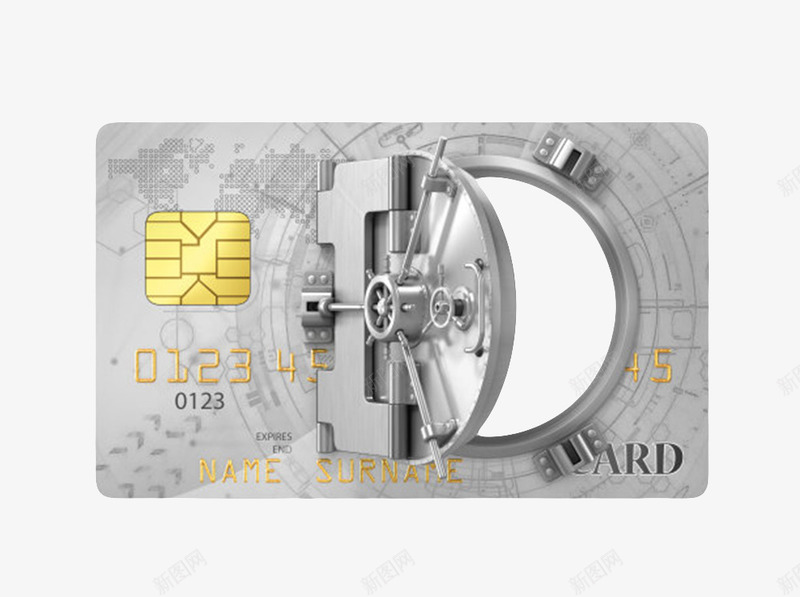 白银信用卡安全开门png免抠素材_新图网 https://ixintu.com card credit 付款 信用 信用卡 信贷 开启 开门 贷记卡 银行 非现金
