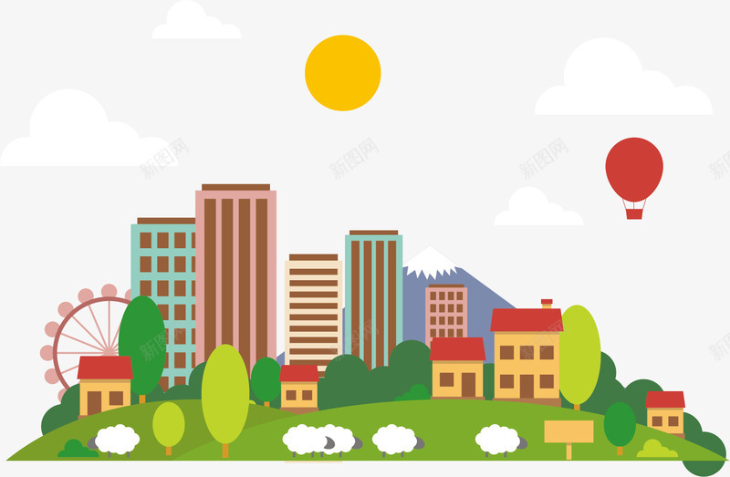 居住区街区png免抠素材_新图网 https://ixintu.com 商业 商业街区 居住区 步行街区 繁华街区 街区