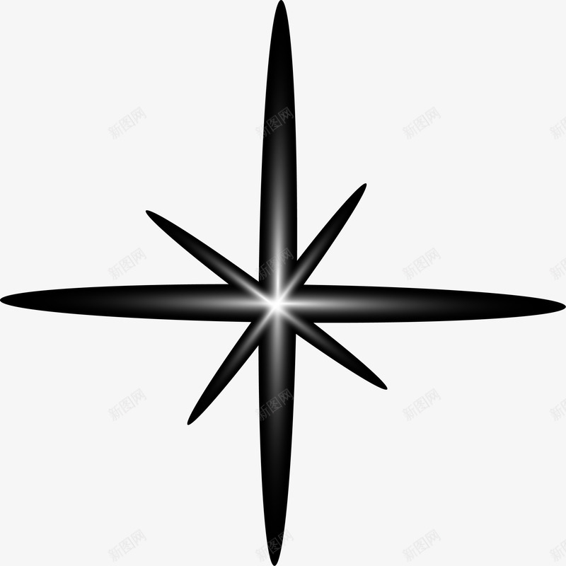 黑色闪耀光辉png免抠素材_新图网 https://ixintu.com 光辉 免抠PNG 星星 梦幻 清新 闪耀 黑色