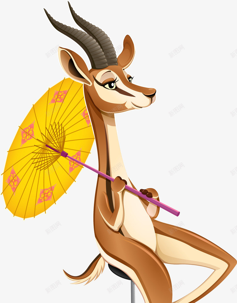 耍杂技的动物png免抠素材_新图网 https://ixintu.com 儿童插画 卡通动物动物 卡通形象 杂技团动物 梅花鹿 耍杂技的可爱动物 表演插画 骑单车