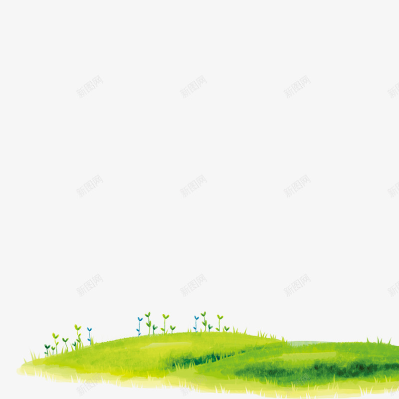 绿色青秀可爱草地png免抠素材_新图网 https://ixintu.com 可爱小清新 绿色 绿色大山 绿色青秀可爱草地 草地 草地土壤