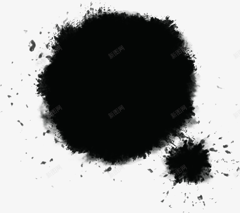 黑色泼墨古朴典雅招聘png免抠素材_新图网 https://ixintu.com 典雅 古朴 招聘 求才 泼墨 黑色