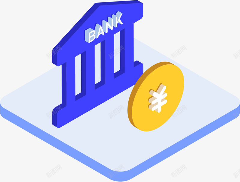 25D贷款商务图标矢量图ai_新图网 https://ixintu.com 25D贷款商务图标 商务 科技贷款 贷款图标 贷款立体图标插画 金融 矢量图