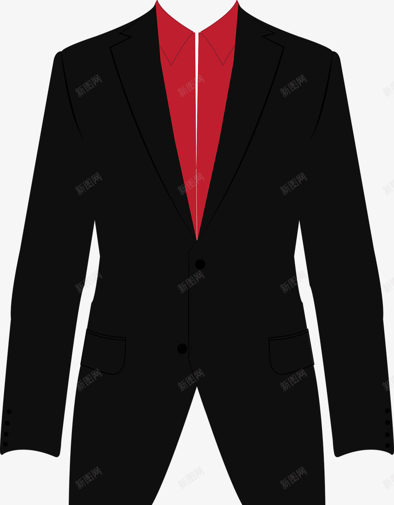 男士西服套装卡通png免抠素材_新图网 https://ixintu.com 商务 白领 西装