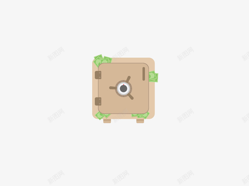 扁平化卡通保险箱图标png_新图网 https://ixintu.com H5页面素材 保险箱 创意卡通元素 卡通 扁平化 扁平素材 电商卡通 网页设计卡通